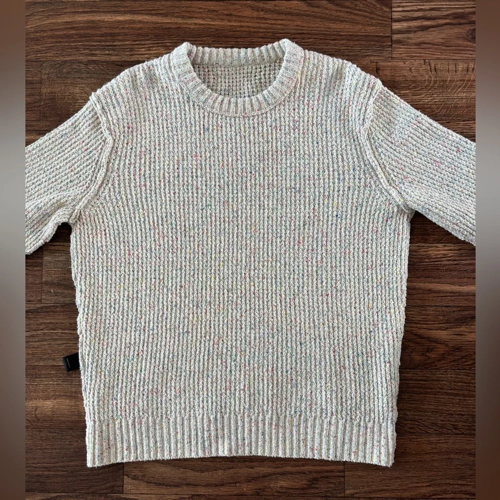 Wellen Headlands Crewneck Sweater Color: Funfetti Recycled Cotton Small S